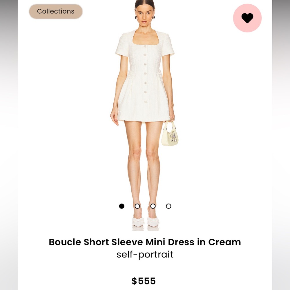 Self portrait Boucle dress